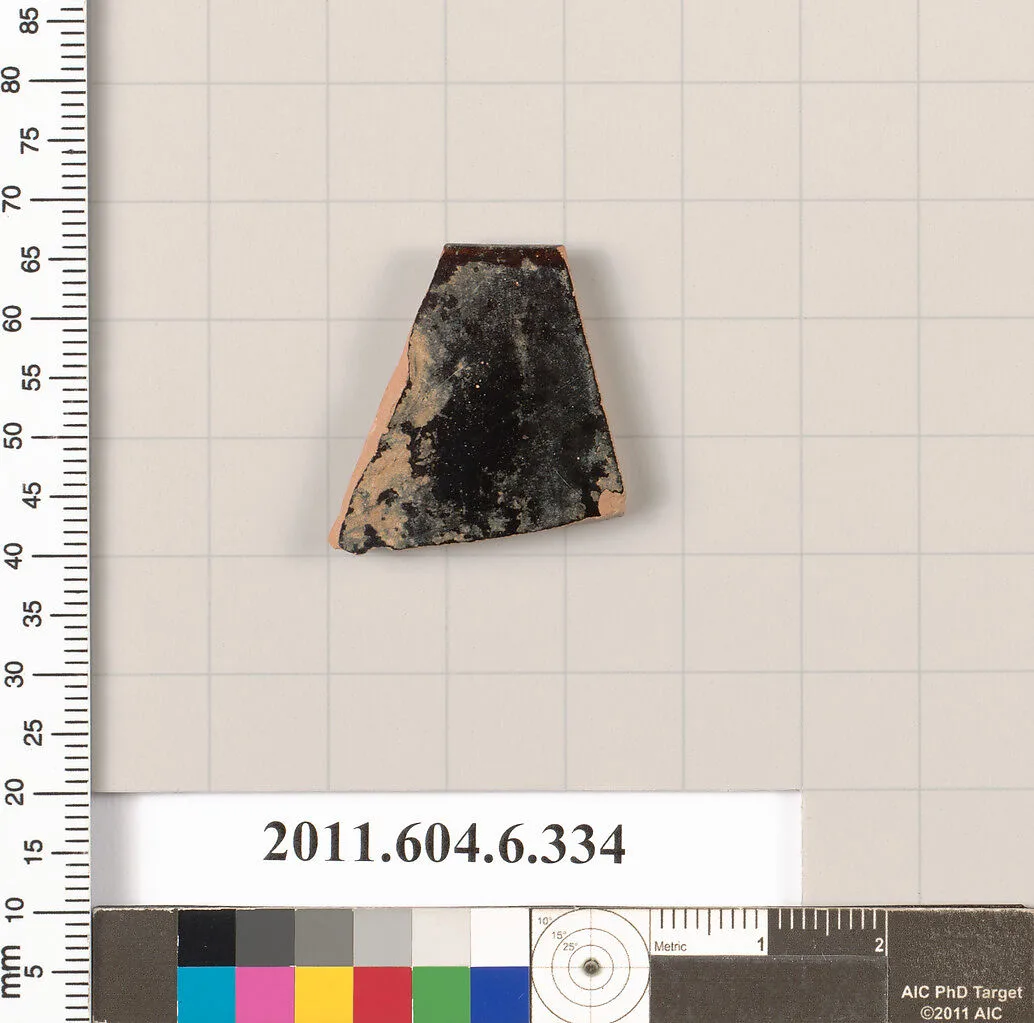 Terracotta rim fragment of a skyphos (deep drinking cup)? — Unknown
