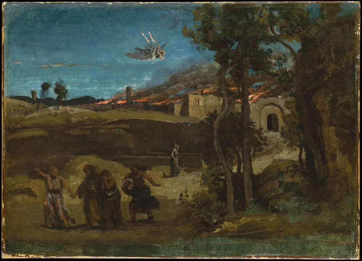 Study for "The Destruction of Sodom" — Camille Corot