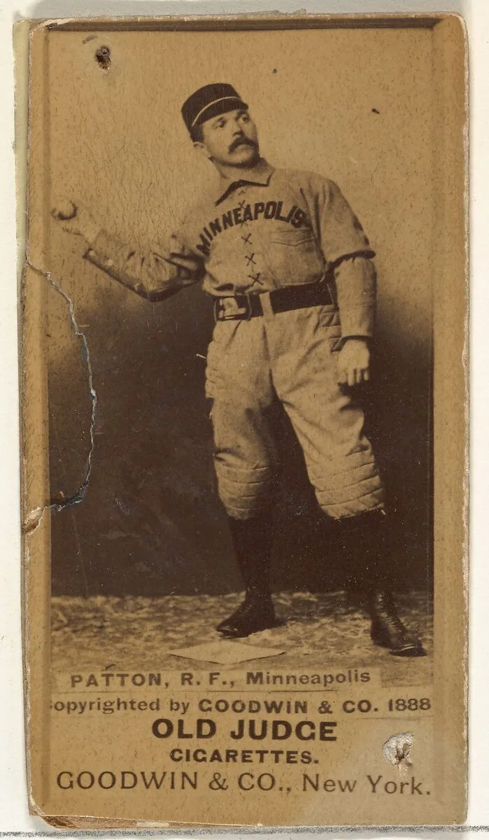Owen Joseph Patton, Right Field, Minneapolis, from the Old Judge series (N172) for Old Judge Cigarettes — Goodwin & Company