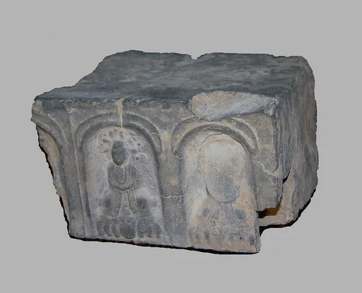 南北朝  佛造像磚|Tile with Buddhist images