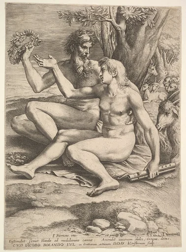Two Nude Shepherds