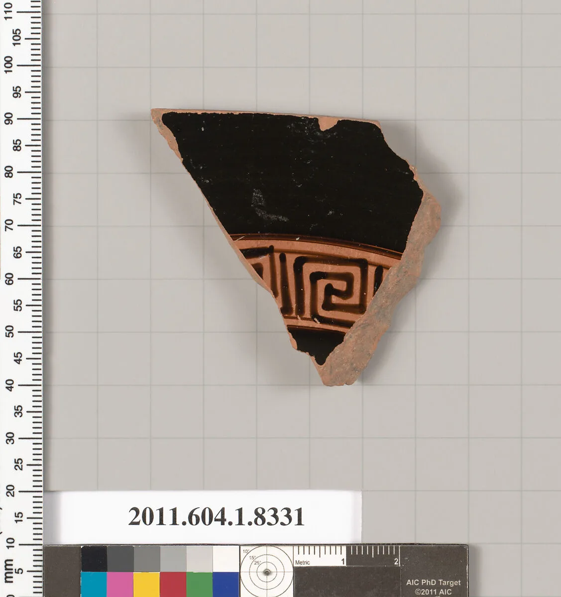 Terracotta fragment of a kylix (drinking cup) — Unknown