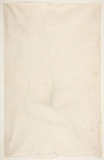 Reclining nude female figure