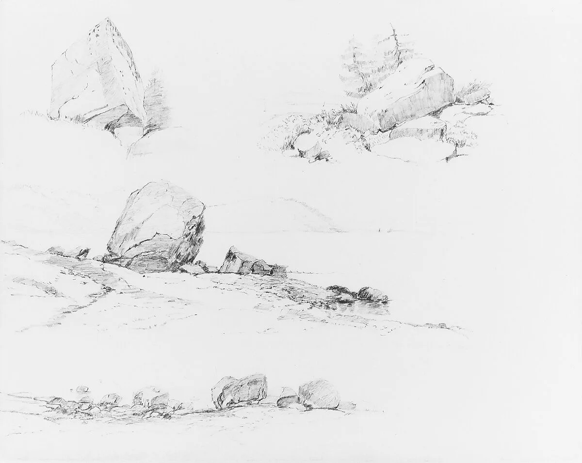 Study of Rocks — John William Casilear