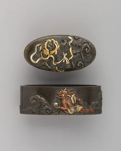 Sword-Hilt Collar and Pommel (Fuchigashira) — Unknown