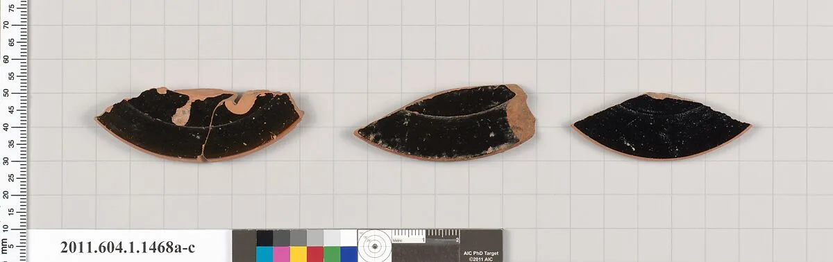 Terracotta fragments of kylikes (drinking cups) — Unknown