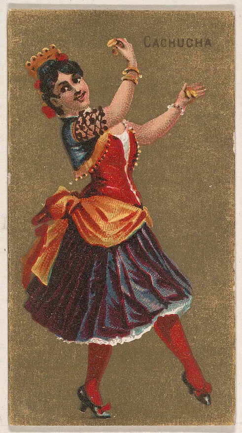 Cachucha, from National Dances (N225, Type 2) issued by Kinney Bros. — Kinney Brothers Tobacco Company