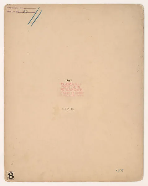Design for skylight — Louis C. Tiffany|Tiffany Glass Company