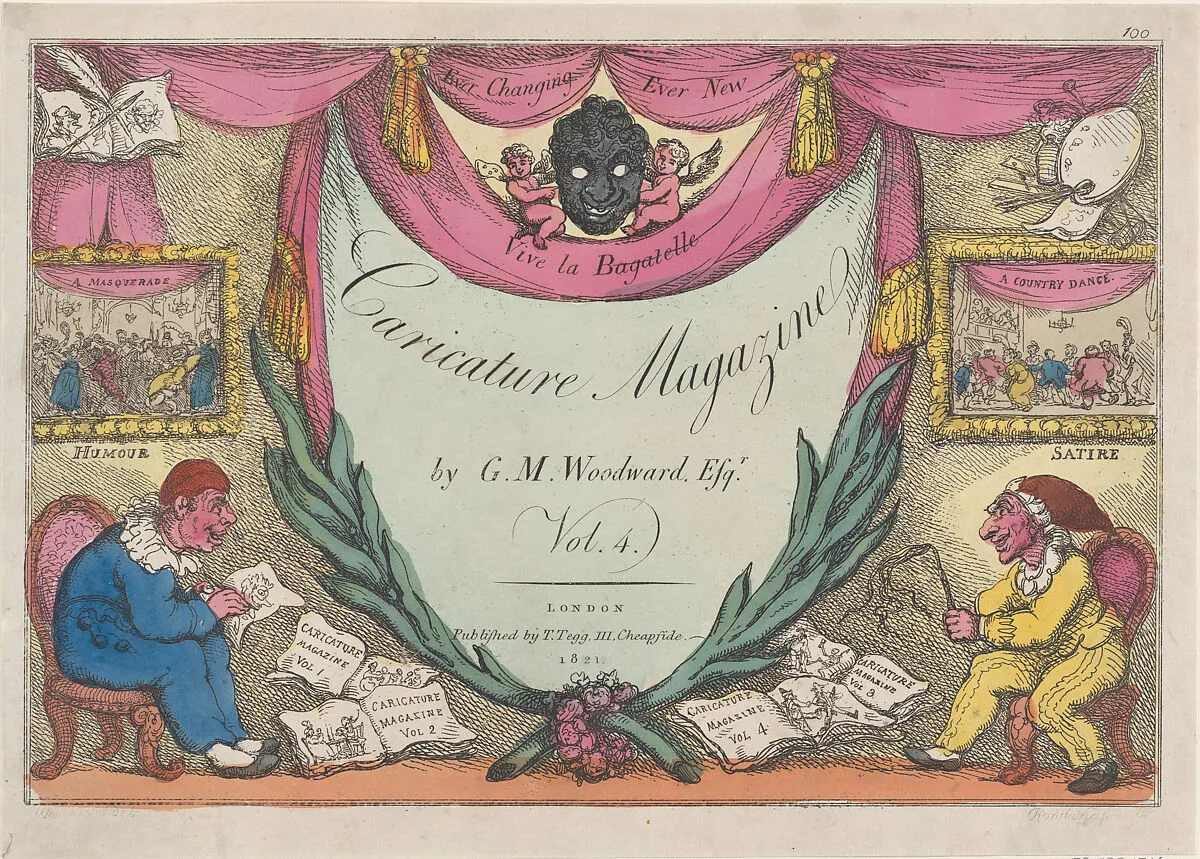 Title Page, The Caricature Magazine by G. M. Woodward, vol. 4 — George Murgatroyd Woodward|Thomas Tegg|Thomas Rowlandson