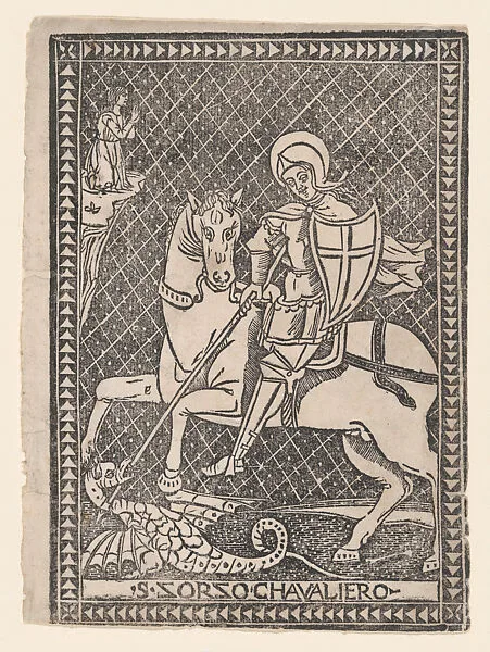 Saint George on horseback — Anonymous, Italian