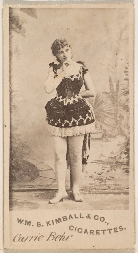 Carrie Behr, from the Actresses series (N203) issued by Wm. S. Kimball & Co. — William S. Kimball & Company