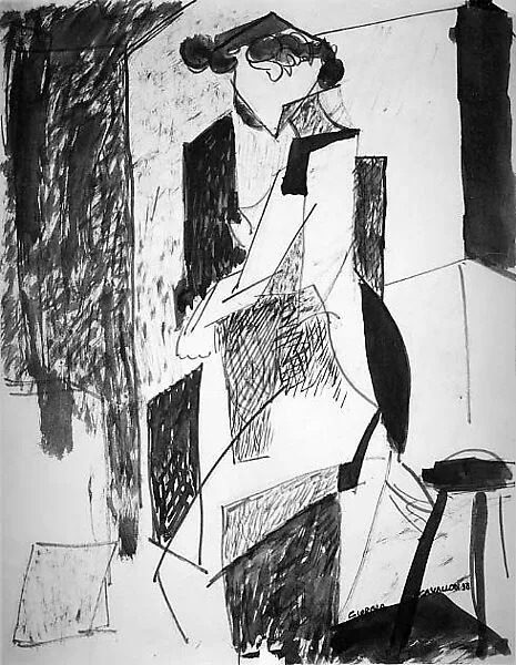Untitled (female figure study) — Giorgio Cavallon