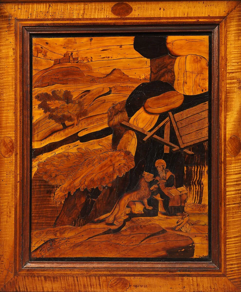Saint Jerome with a lion — Francesco Orlandini