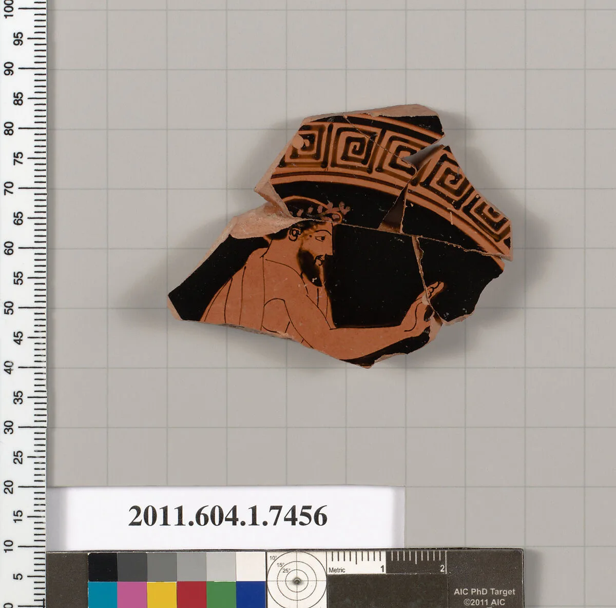 Terracotta fragment of a kylix (drinking cup) — Unknown