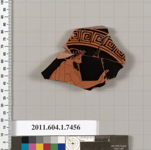 Terracotta fragment of a kylix (drinking cup)