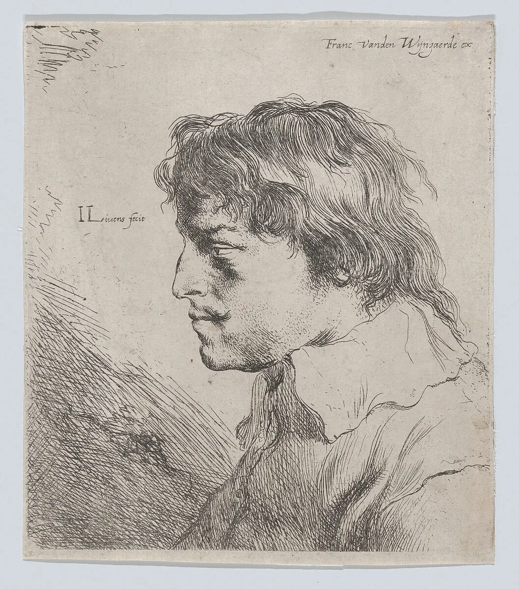 Bust of a Man in Profile to the Left — Jan Lievens