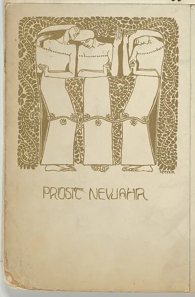 Happy New Year (Prosit Neujahr) — Agnes Speyer|Wiener Werkstätte
