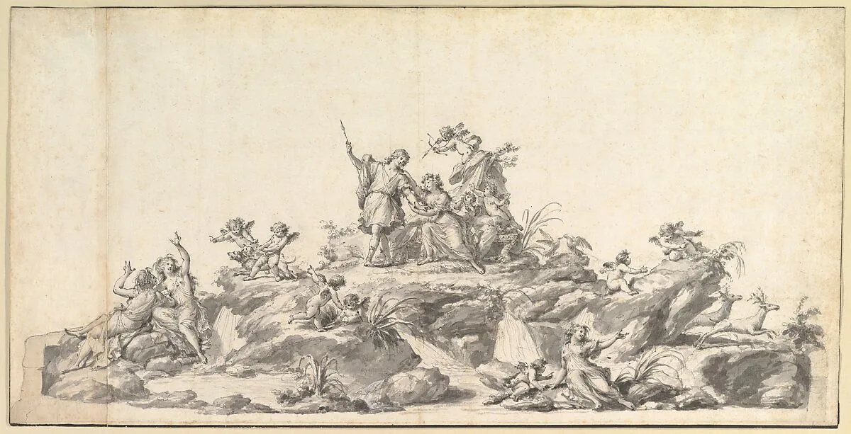 Design for the Fontana di Venere e Adone, Reggia di Caserta, Naples — Fedele Fischetti