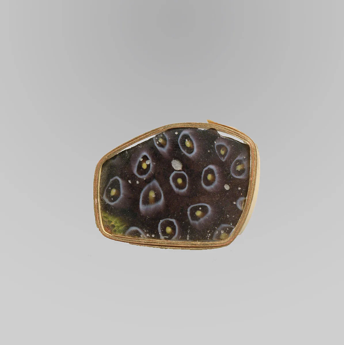 Glass mosaic fragment — Unknown