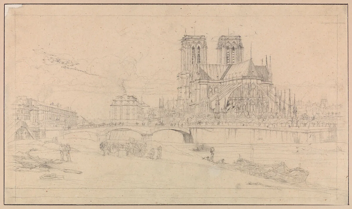 The Apse of Notre-Dame, Paris — Charles Meryon