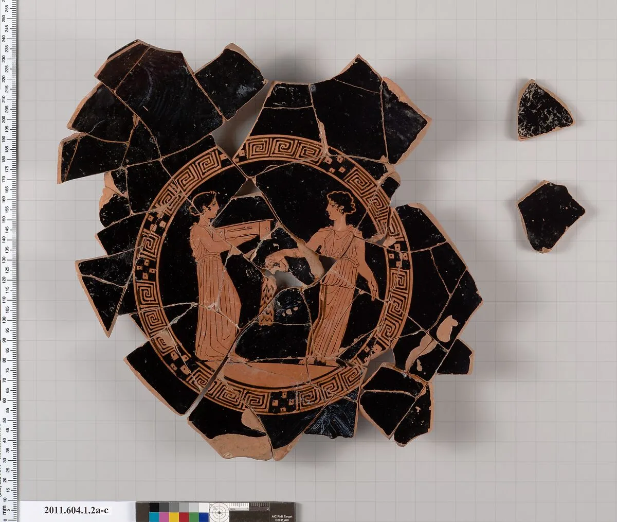 Terracotta fragments of a kylix (drinking cup) — Unknown