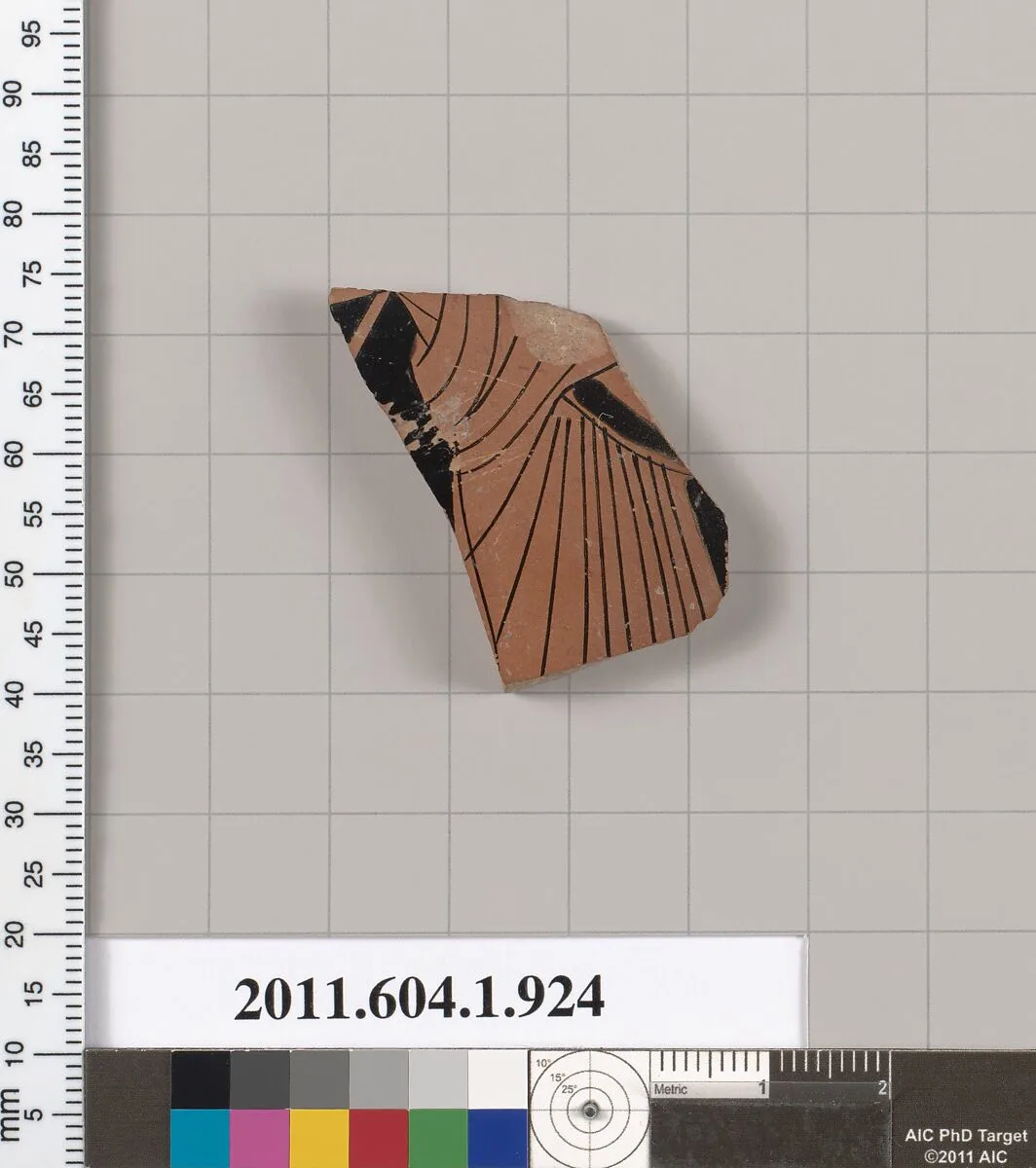 Terracotta fragment of a kylix (drinking cup) — Unknown