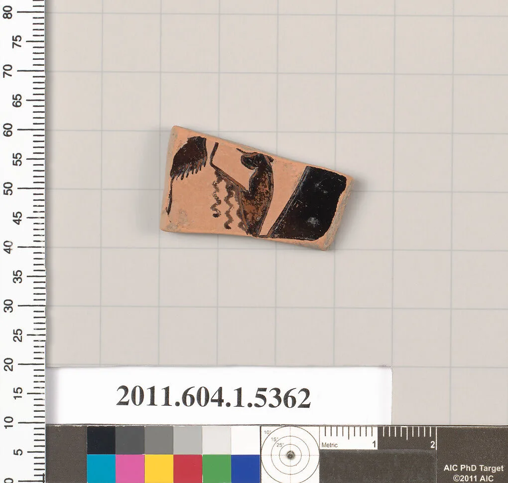 Terracotta fragment of a kylix (drinking cup) — Unknown