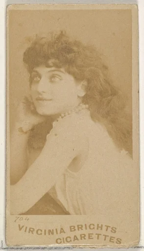 Card 704, from the Actors and Actresses series (N45, Type 5) for Virginia Brights Cigarettes