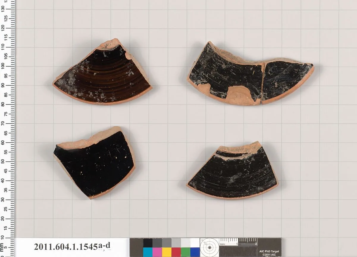 Terracotta fragments of kylikes (drinking cups) — Unknown