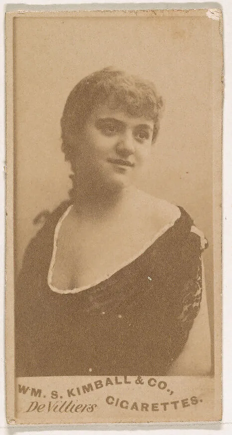 Miss De Villiers, from the Actresses series (N203) issued by Wm. S. Kimball & Co. — William S. Kimball & Company