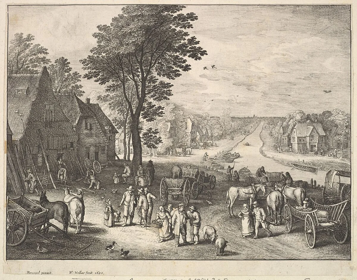 The Straight Canal — Jan Brueghel the Elder|Wenceslaus Hollar
