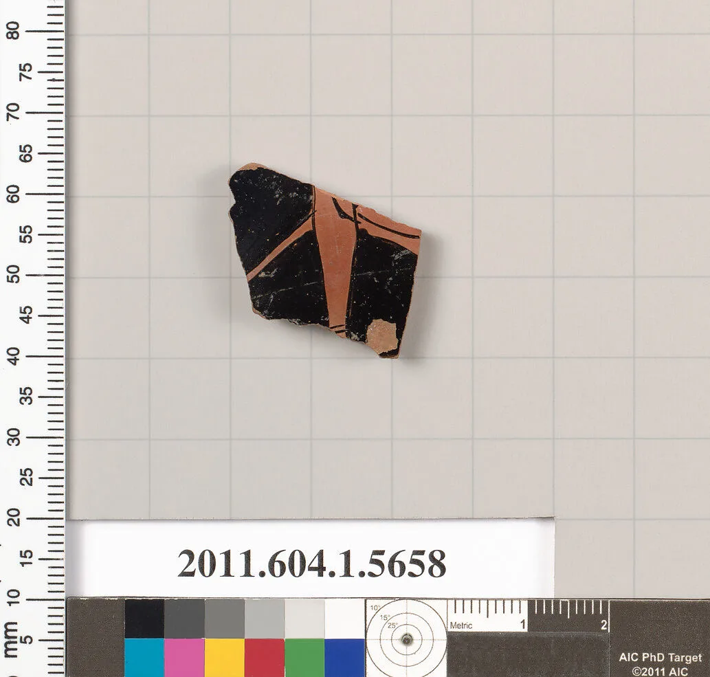 Terracotta fragment of a kylix (drinking cup) — Unknown