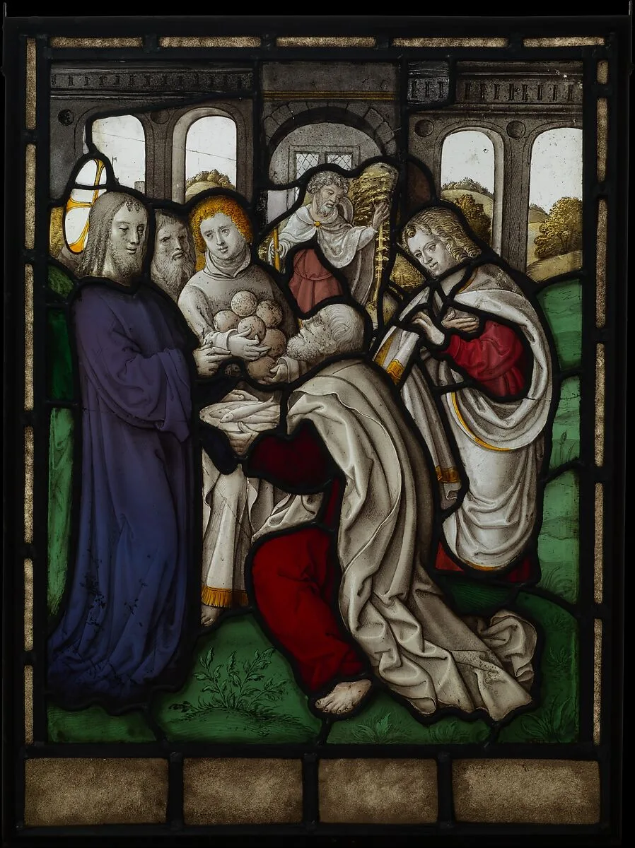 Miracle of the Loaves and Fishes (one of a set of 12 scenes from The Life of Christ) — Jan Rombouts