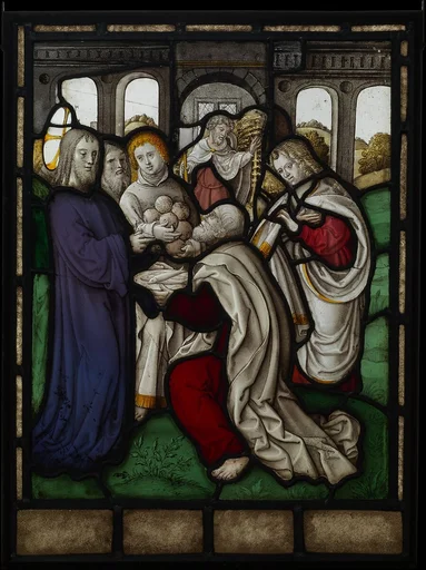 Miracle of the Loaves and Fishes (one of a set of 12 scenes from The Life of Christ)