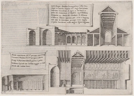 5th Plate, from Trattato delle Piante & Immagini de Sacri Edifizi di Terra Santa (Treatise of the Plans & Images of the Sacred Buildings of the Holy Land)