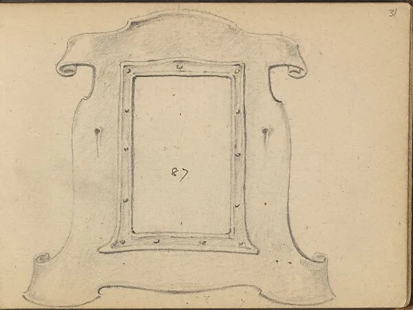 Design for a Cartouche or Frame — Edgar Gilstrap Simpson