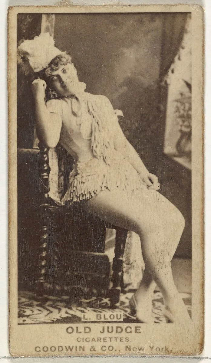 L. Blou, from the Actors and Actresses series (N171) for Old Judge Cigarettes — Goodwin & Company
