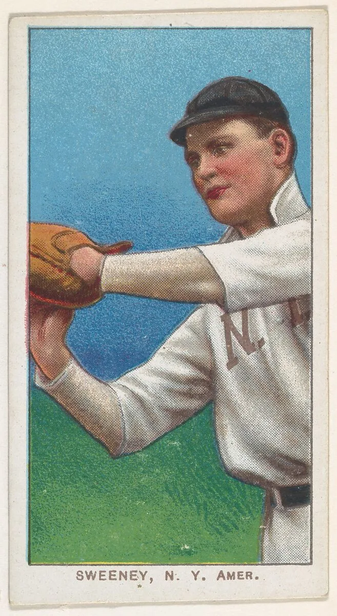 Sweeney, New York, American League, from the White Border series (T206) for the American Tobacco Company — American Tobacco Company