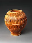 小菅吼月造 晒竹捻り組花籃|Flower Basket (Hineri-gumi hanakago) — Kosuge Kōgetsu