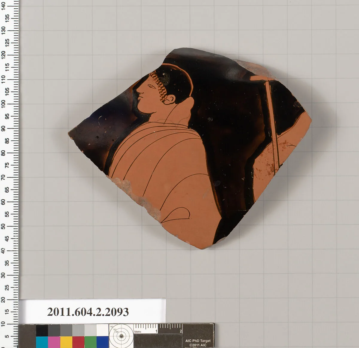Terracotta fragment of a hydria (water jar) — Copenhagen Painter