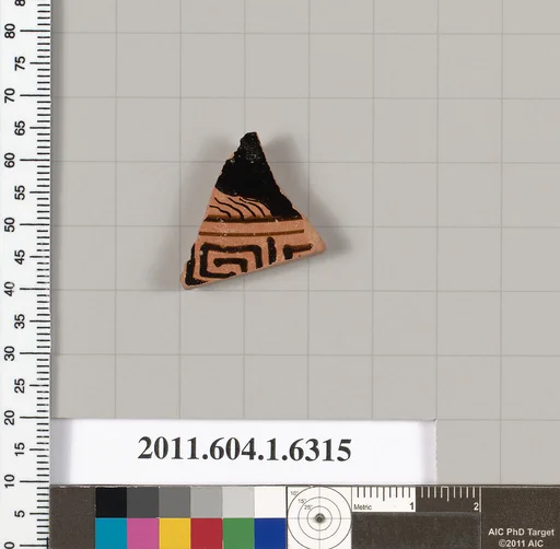 Terracotta fragment of a kylix (drinking cup)