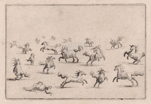 Chevaux Courant en Liberté (Horses Running Freely), from Les Caprices Series B, The Nancy Set