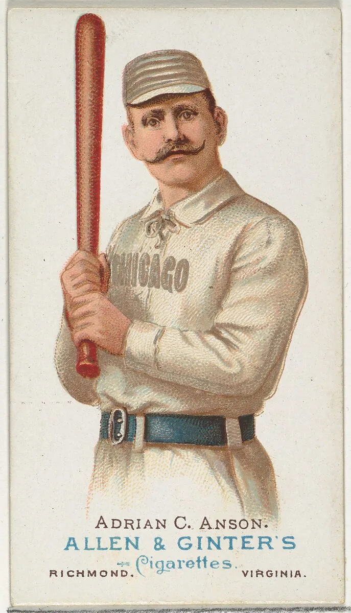 Adrian "Cap" Anson, Baseball Player, from World's Champions, Series 1 (N28) for Allen & Ginter Cigarettes — Lindner, Eddy & Claus|Allen & Ginter