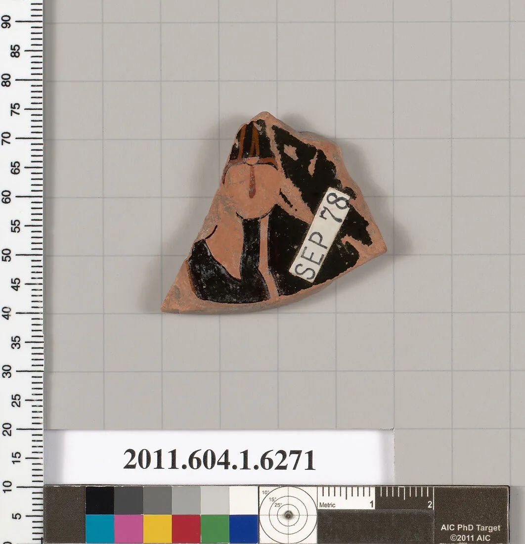 Terracotta fragment of a kylix (drinking cup) — Unknown