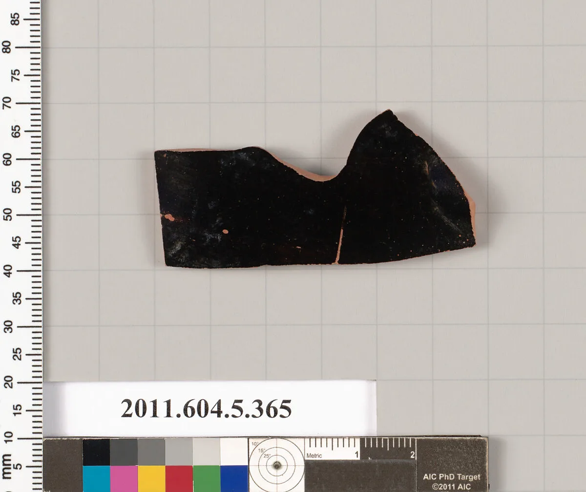 Terracotta fragment of a kylix (drinking cup) — Unknown