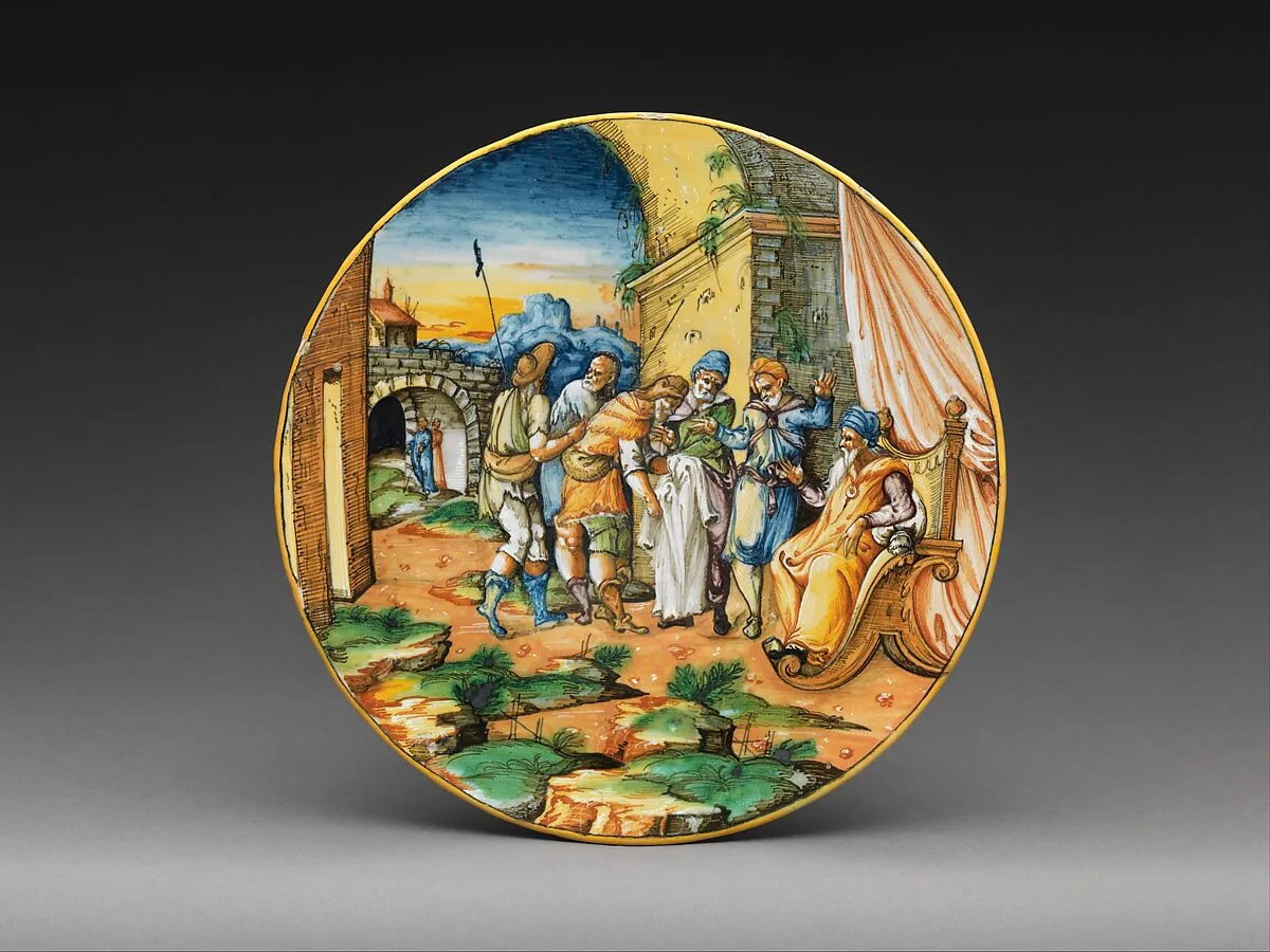 Plate with Jacob Is Shown Joseph’s Coat — Gironimo Tomasi|Bernard Salomon