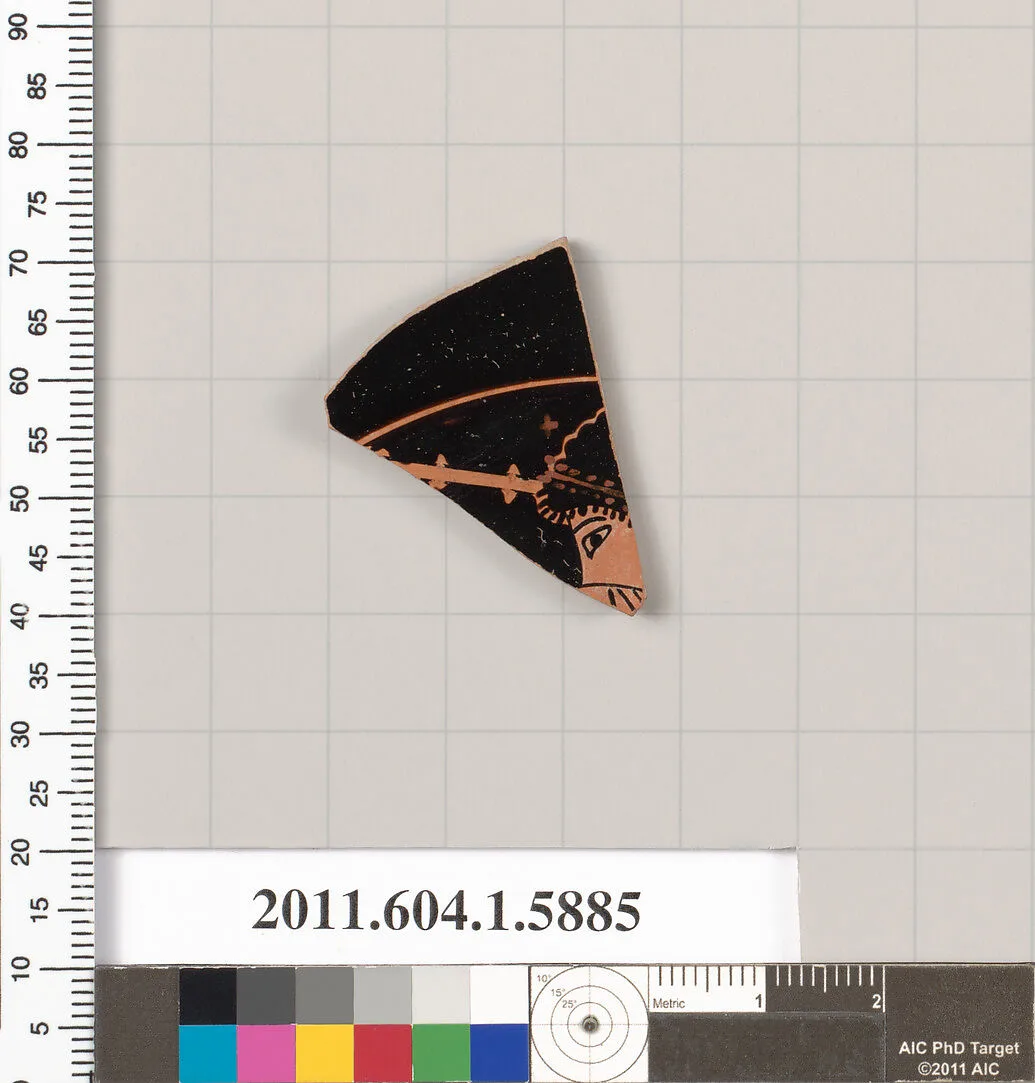 Terracotta fragment of a kylix (drinking cup) — Unknown