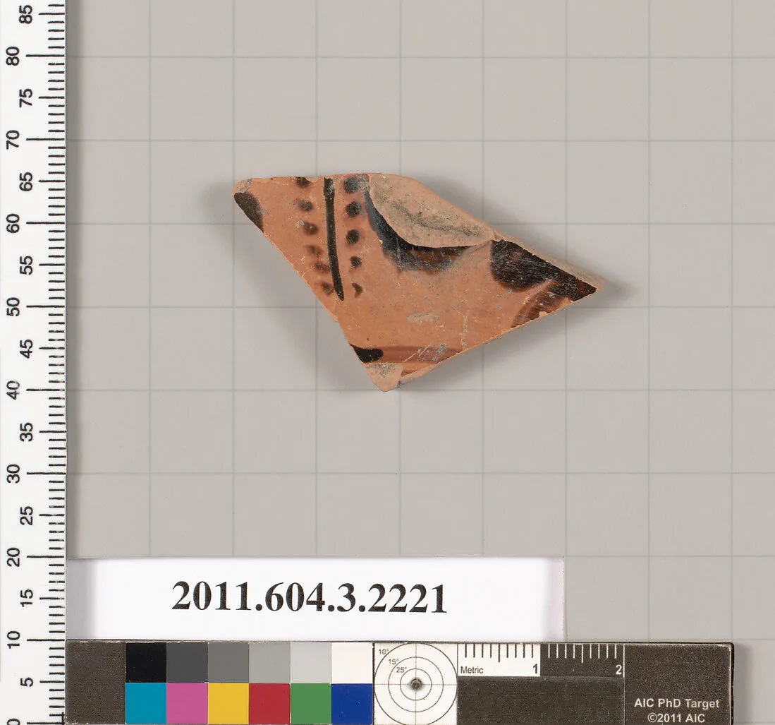 Terracotta fragment of a kylix (drinking cup) — Unknown