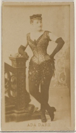 Ada Dare, from the Actors and Actresses series (N45, Type 8) for Virginia Brights Cigarettes