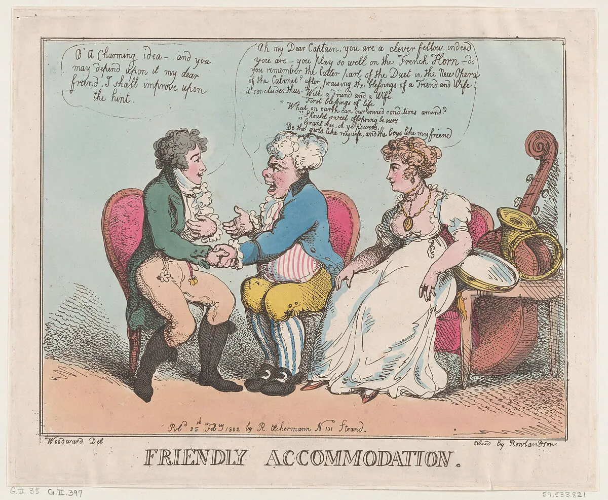 Friendly Accommodation — George Murgatroyd Woodward|Rudolph Ackermann, London|Thomas Rowlandson